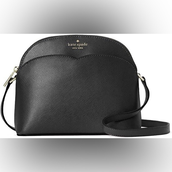 kate spade Handbags - Kate Spade - Women's Payton Dome Crossbody Bag Saffiano Leather - Black